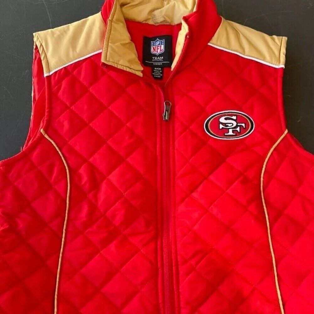 San Francisco 49ers Officially Licensed NFL Vest Womens Sz Small